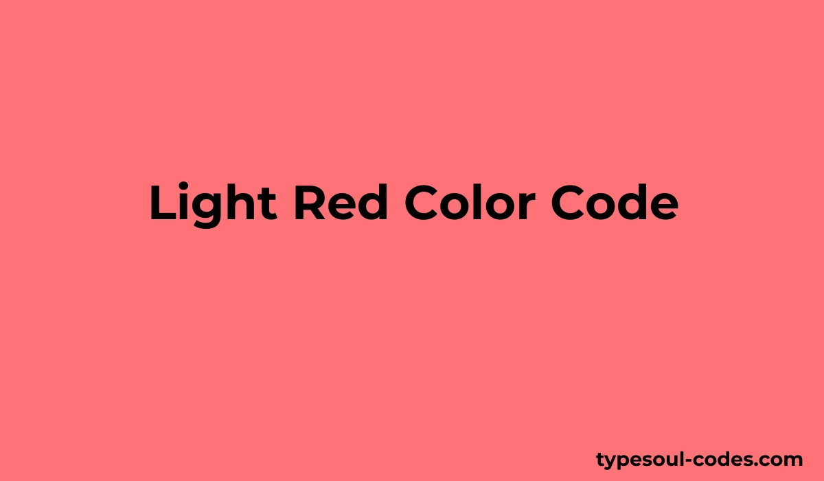 Light Red Color Code